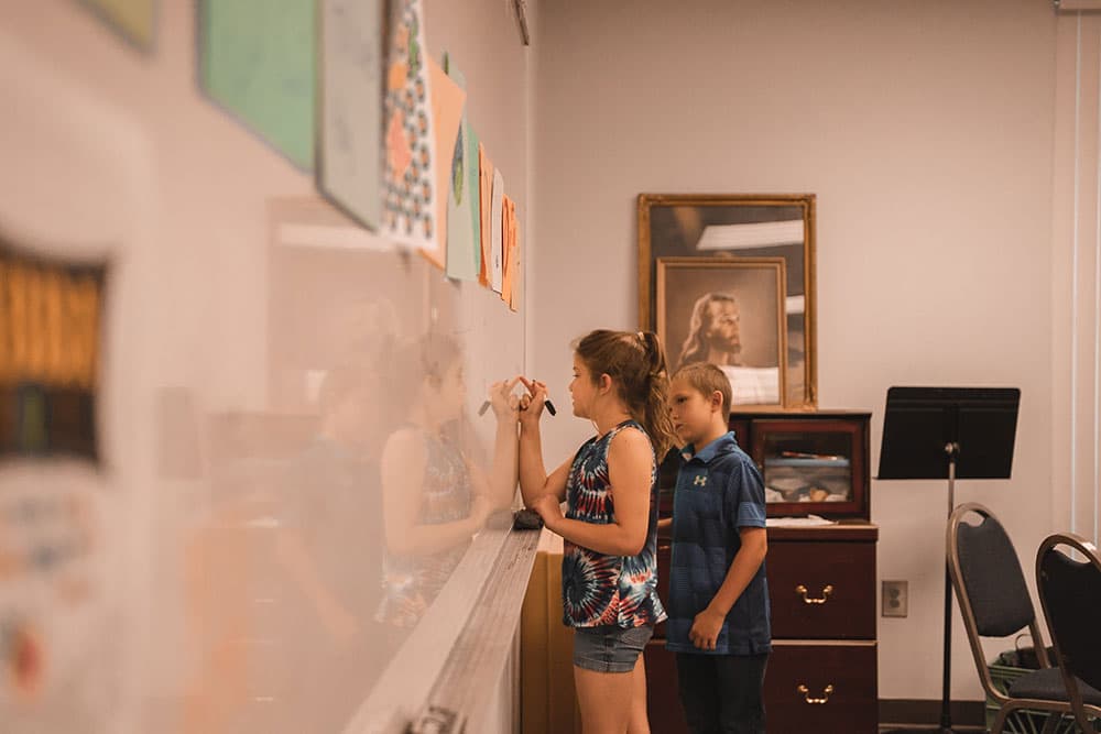 Kids in class at Founded in Truth