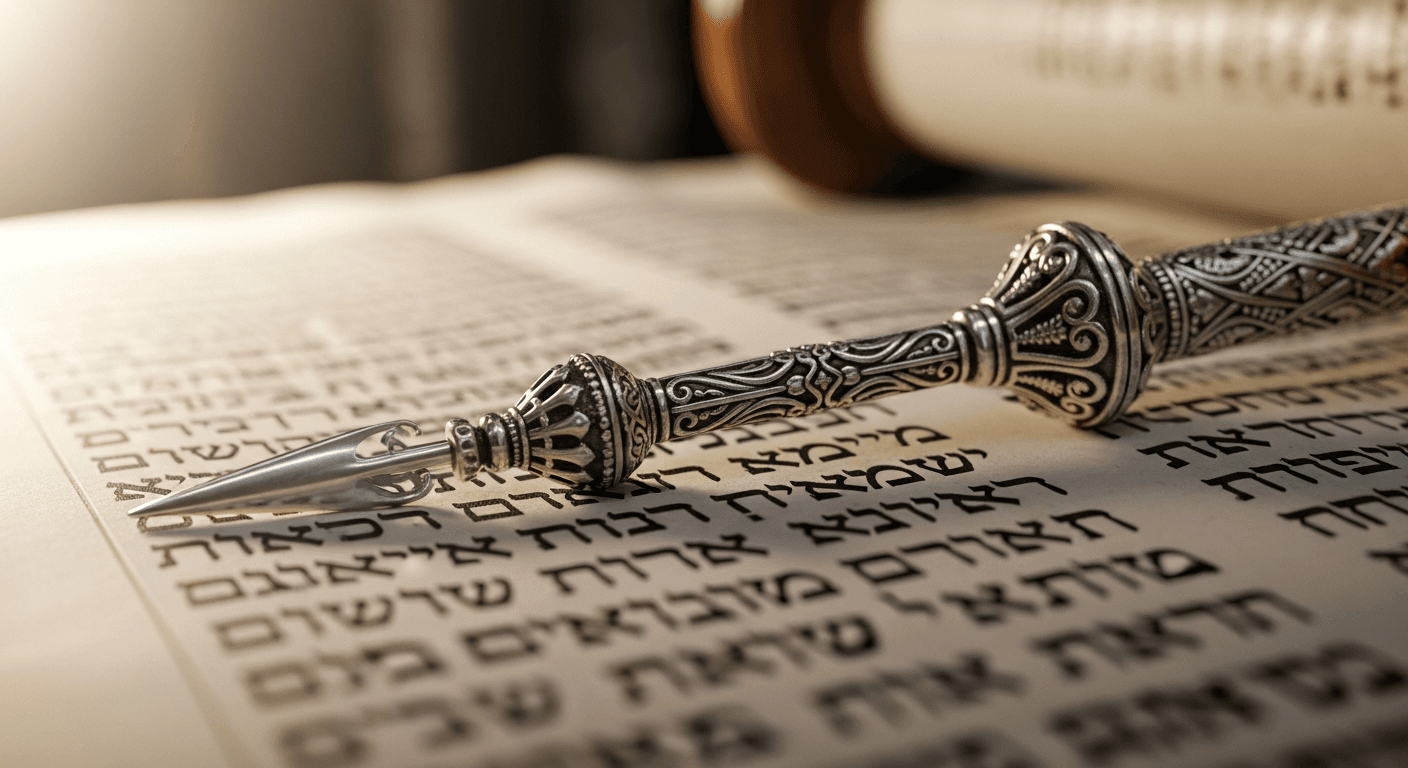 A Torah scroll
