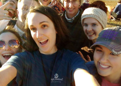 young adults of founded in truth on a group selfie