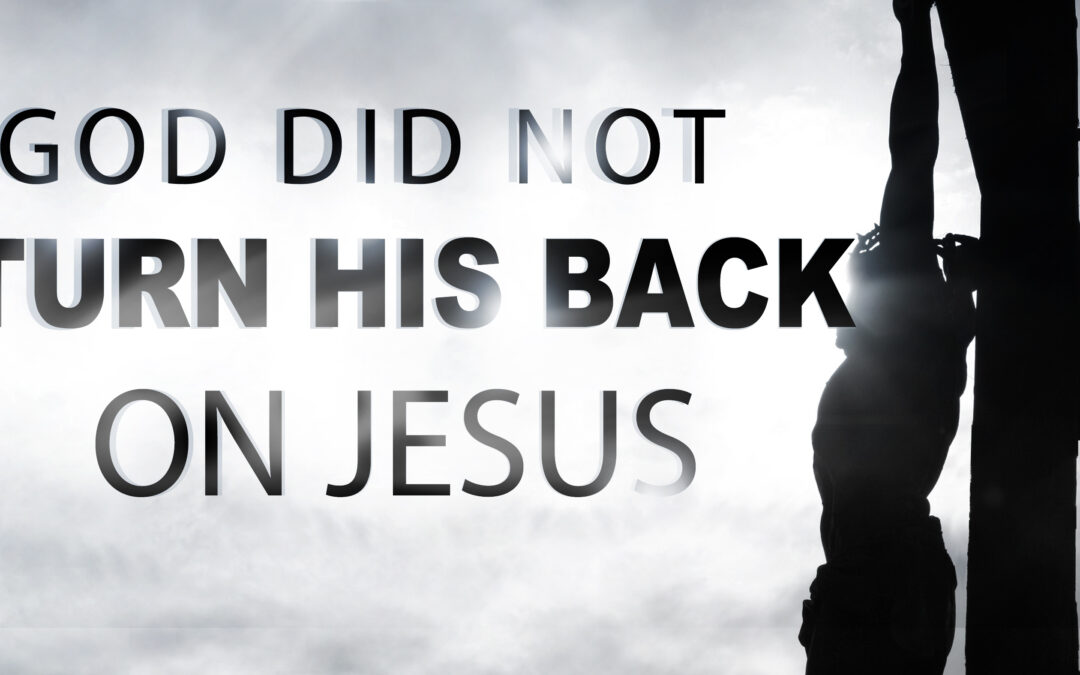 God did NOT turn His back on Jesus